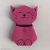Marque-place Chat rose