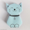 Marque-place Chat bleu ciel