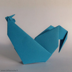 Marque-place coq fait main