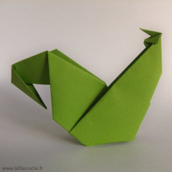 Marque-place coq en papier