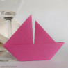 Marque-place voilier rose