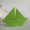 Marque-place voilier pliage