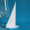 Marque-place bateau à grande voile