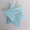 Marque-place étoile de david en origami