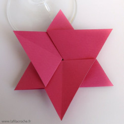Marque-place origami étoile de david