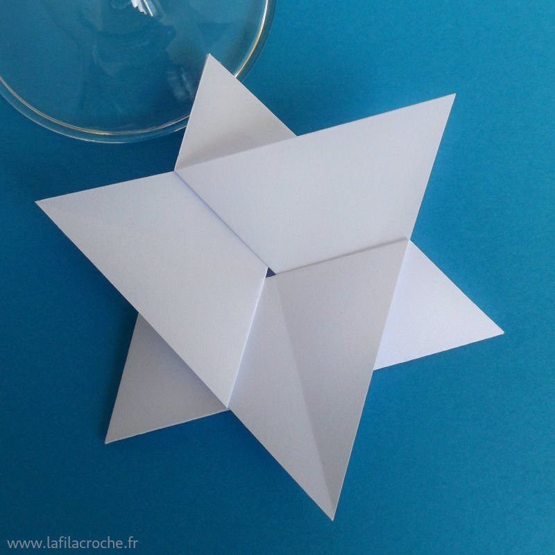 Marque-place étoile blanche de david