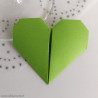 Marque-place petit coeur vert