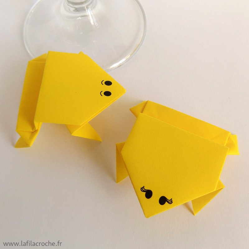 Marque-place Grenouille fait main