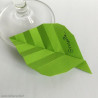 Marque-place feuille de plante en origami