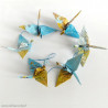 Guirlande grues origami globe trotteur