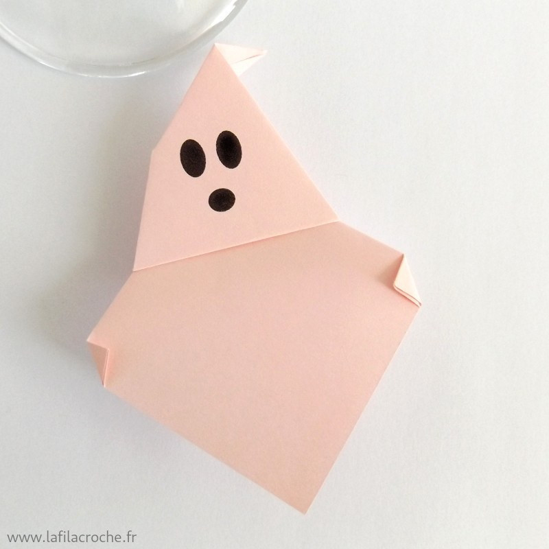 Marque-place fantôme rose clair