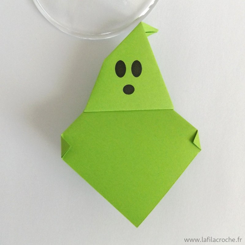 Marque-place fantôme vert