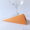 Marque-place triangle orange origami