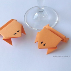 Marque-place Grenouille orange