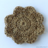 Tawashi fleur vaisselle en jute