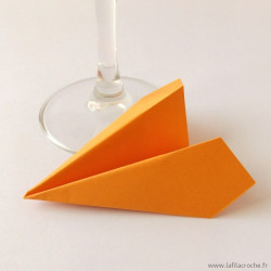 Marque-place pliage avion