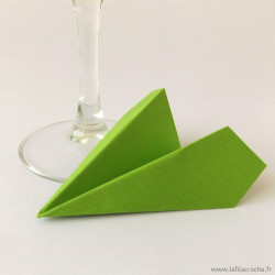 Marque-place avion vert
