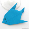 marque-place poisson rigolo en origami