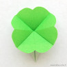 Trèfle à 4 feuilles en origami