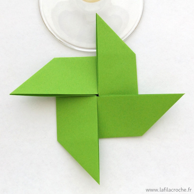 Marque-place moulin vert