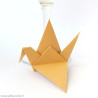 Marque-place grue origami sable