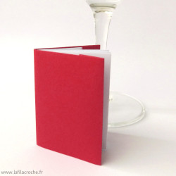 Mini livre origami marque-place rouge