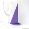 Marque-place bateau à voile violet en origami