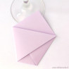 Marque-place pochette origami mauve