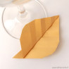 Marque-place feuille de fleur sable en origami