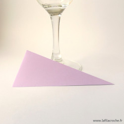 Marque-place triangle origami mauve