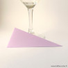 Marque-place triangle origami mauve