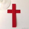 Marque-place croix latine rouge en origami