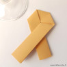 Marque-place ruban origami sable
