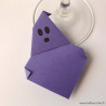 Marque-place fantôme origami violet
