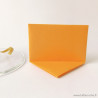 Marque-place rectangulaire origami orange