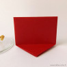 Marque-place rectangulaire origami rouge