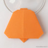 Marque-place cloche origami orange