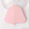 Marque-place cloche origami rose clair