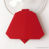 Marque-place cloche origami rouge