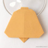 Marque-place cloche origami sable