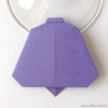 Marque-place cloche origami violet