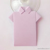 Marque-place chemise origami mauve