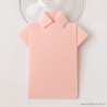 Marque-place chemise origami rose clair