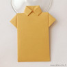 Marque-place chemise origami sable