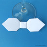 Marque-place nœud papillon blanc