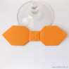 Marque-place nœud papillon orange