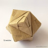 Kusudama origami avec 12 modules sonobe