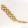Marque-page signet dentelle beige au crochet