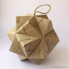 Boule kusudama étoilé origami en papier réutilisé