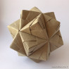 Boule kusudama origami modulaire Sonobe 30 modules